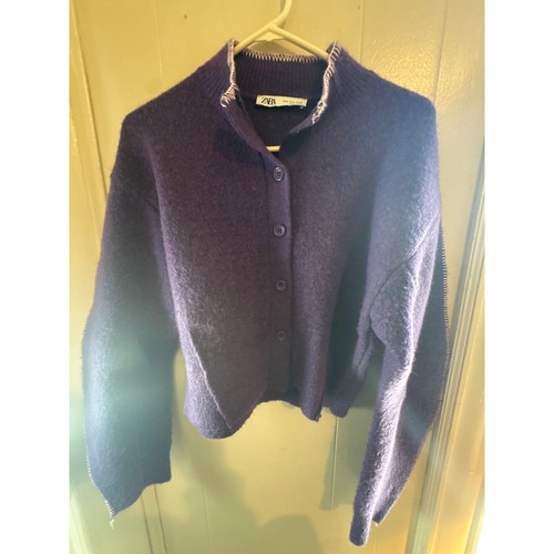 Zara purple knit - zara, mock