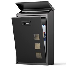 Post Boxes Wall Mounted Waterproof Steel Mail Box Modern Delivery Letter Box