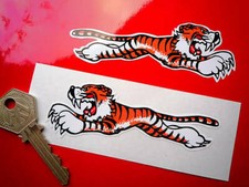 Leaping Tiger Car Stickers 4"