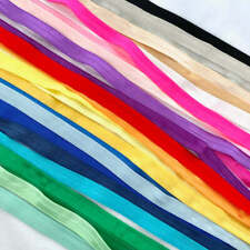 Fold Over Elastic - Plain Pearlescent (2 metre lengths)