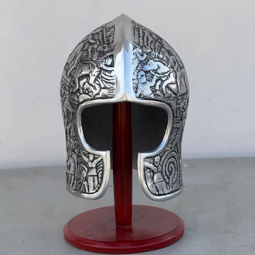 Handcrafted barbuta helmet - handcrafted,