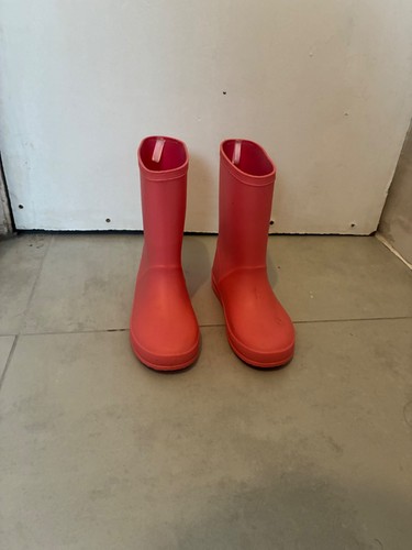 Girls pink wellington boots - pink,