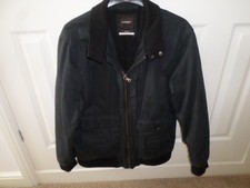 DUFFER ST GEORGE MANS BLACK BOMBER JACKET SIZE XL 45-48" CHEST
