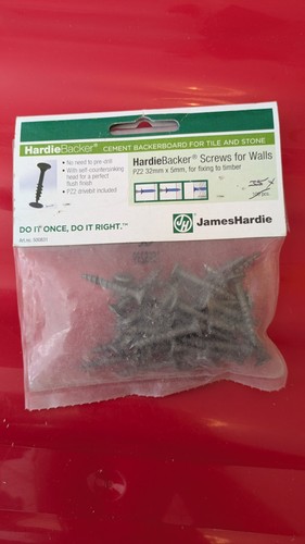 Hardiebacker screws walls - screws,