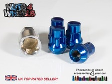4 x Blue Locking Wheel Nuts