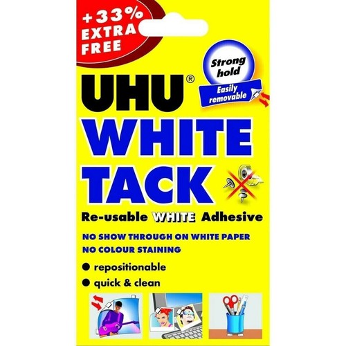 Uhu white tack extra - tack, 33%