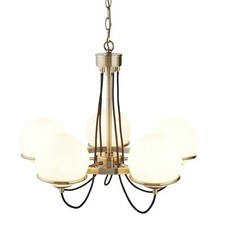 5 Lights Antique Brass Finish