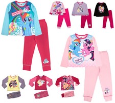 Kids Girls Pyjamas My Little Pony Long 2 Piece Long Pj's Set MLP Childrens Size 
