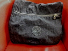 KIPLING LARGE SATCHEL TYPE BAG POCKETS STORAGE LAPTOP TRAVEL NAVY BLUE ZIPS CF22