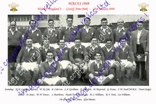 WALES 1949 RUGBY TEAM PHOTOGRAPH (v England)