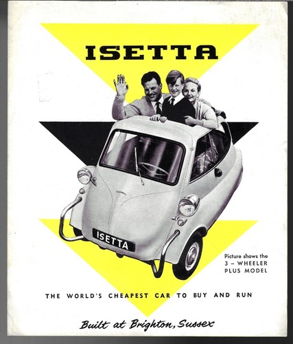 Isetta wheeler bubble car - isetta, 3-wheeler