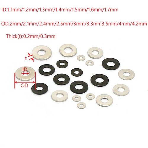 100pcs flat shim washers - flat,