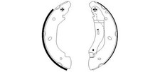 Textar Rear Brake Shoe Set For