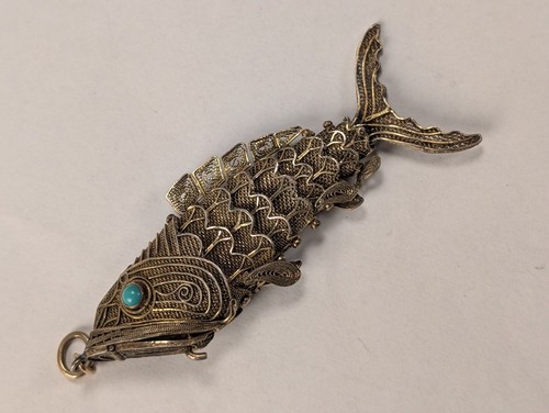 Antique turquoise articulated - antique,