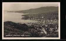 Rapallo, Panorama Golfo Tigullio, Postcard 