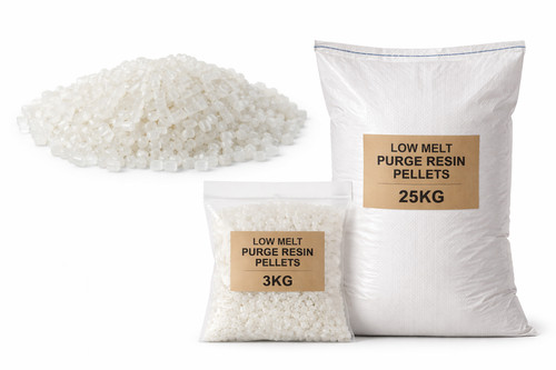 Low melt purge - melt, resin