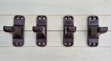 4 Original Vintage Cast Iron Bed Brackets - Uni fits VONO
