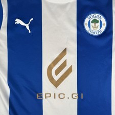 Rare Original Wigan Athletic 2021/2022 Home Football Shirt Mens Small