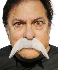 Grey/White Mustache Costume -