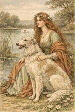 Pre Raphaelite beauty with