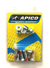 APICO JAP SILVER REPLACEMENT REAR SPROCKET BOLT SET HONDA CR125 CR250 CR500 1999