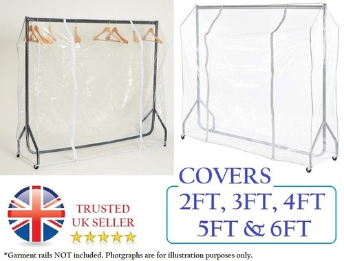 Clear clothes rail cover - rail,
