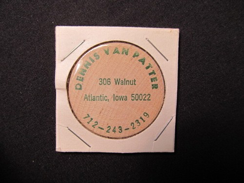 Atlantic iowa wooden nickel - atlantic,,