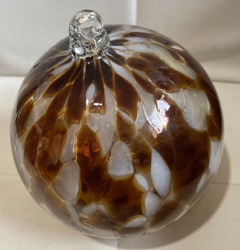 Vintage hand blown glass ball - hand,