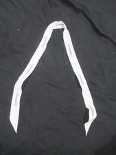 Genuine Chanel White Ribbon 2.5 cm Width 85cm Long