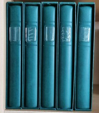 5x Linder Ring Binder Standard 1102Y Green SET with Slipcase