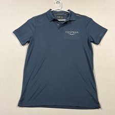 Sail Racing Bow Technical Polo Shirt Blue Lightweight Yachting Mens Medium M