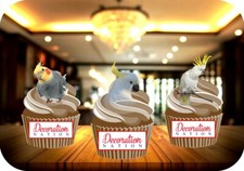 Cockatoo Trio Mix 12 Edible STANDUP Cake Toppers Decoration Birthday Animal Fun