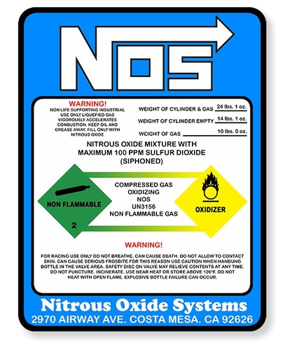 Nos nitroos oxide system car - nitroos,
