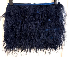Rare TOPSHOP Navy Blue Feather