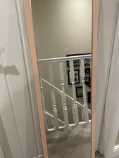 120x40cm Metal Full Length Mirror Over the Door Hanging Bedroom Wardrobe Workout
