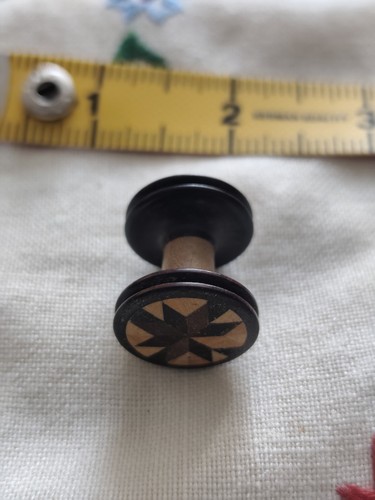Tunbridge ware cotton reel - tunbridge,