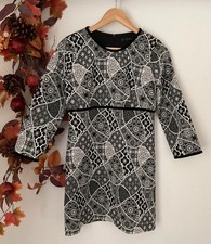 ? Zara Trafaluc Monochrome Mod Mini Dress | Retro 60s Style | Autumn Chic |