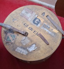 Russian Vintage Plywood Hat Box.  Needs Lots Of TLC and Gentle Conservation.