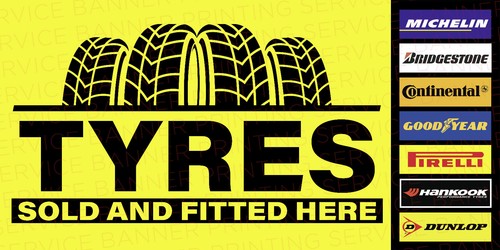 Tyres banner garage tyre - banner,