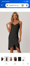 Beach Summer Vaction Sarong Wrap Dress Cover Up One Size Black