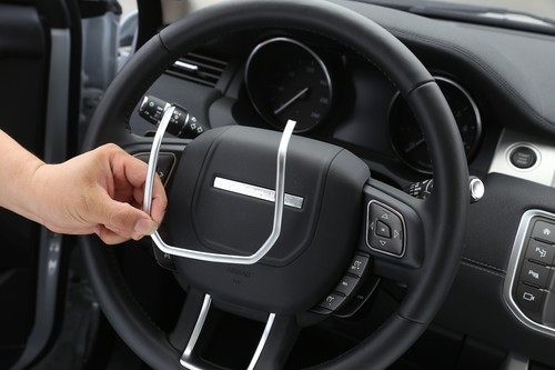 Silver steering wheel cover - silver,
