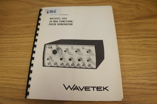 Wavetek manuals various - -,