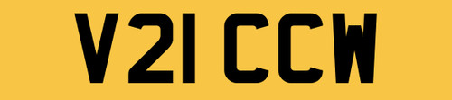 Vicky victor number plate - w,