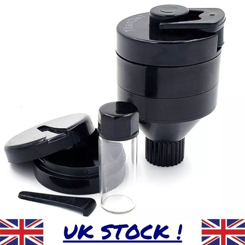 Plastic spice funnel crank - funnel,