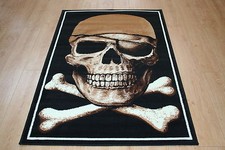 Quality Beige Hat Skull Rug
