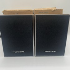 Vintage Realistic Minimus 0.5 Tandy Retro Bookshelf Speakers Radio Shack