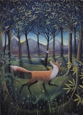 Fox & Hummingbird- Art Blank