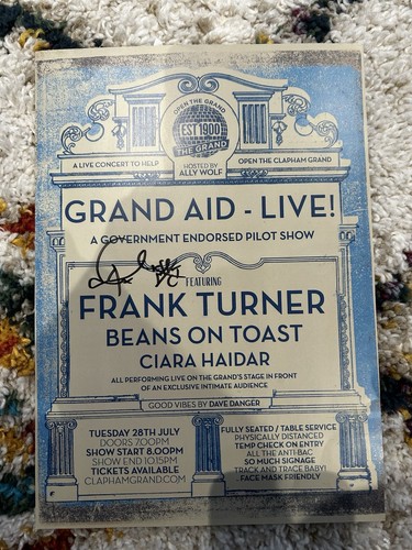 Frank turner signed first - turner,