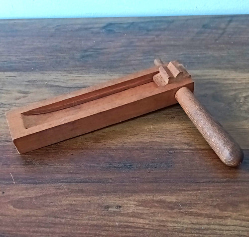 Vintage wooden ratchet - vintage,