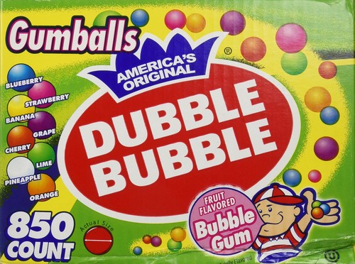 Dubble bubble gumballs in - dubble, 1"